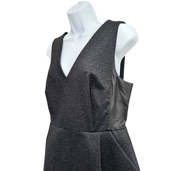 Madewell Leather Inset Ponte Career Dress - Size 6 - New - Picture 4 of 6